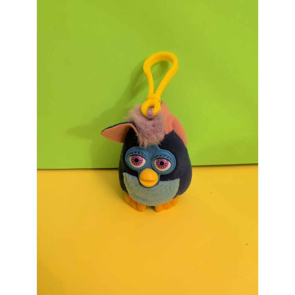 Furby McDonald's Plush  Happy Meal 2000 Keychain Clip Toy